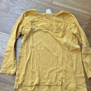 Zara Mustard Long Sleeve Kids Tee